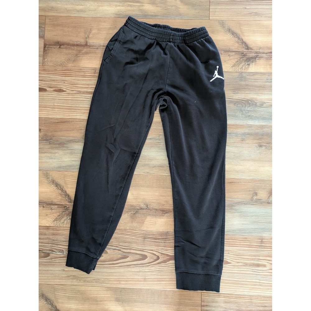 Jordan Black Fleece Jogger Sweatpants Activewear Lounge Pants Youth XL